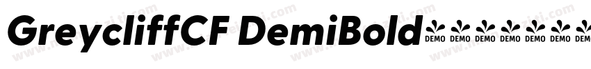 GreycliffCF DemiBold字体下载字体转换
